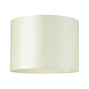 Modern 100% Silk Fabric Light Cream Drum Lamp Shade with Inner Matching Fabric