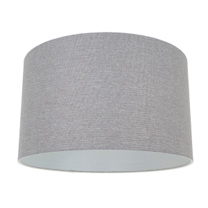 Modern and Designer Light Ash Grey Linen Fabric Large 20" Lamp Shade 60w Maximum