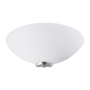 Traditional Satin Nickel Flush Wall Uplighter with Opal Swirl Glass Diffuser