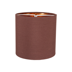 Modern Chocolate Brown 6" Clip-On Candle Lamp Shade with Copper Inner Lining