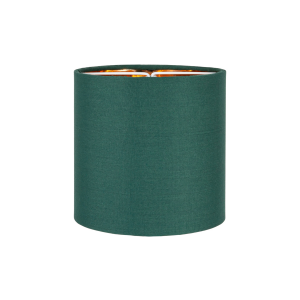 Contemporary Forest Green 6" Clip-On Candle Lamp Shade with Copper Inner Lining