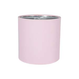 Contemporary Soft Pink 6" Clip-On Candle Lamp Shade with Silver Inner Lining