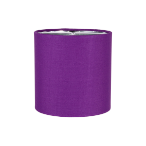 Contemporary Deep Purple 6" Clip-On Candle Lamp Shade with Silver Inner Lining