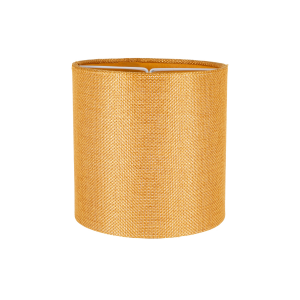 Modern Ochre Linen 6" Clip-On Candle Lamp Shade with Matching Cotton Inner