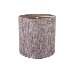 Modern Ash Grey Linen 6" Clip-On Candle Lamp Shade with Matching Cotton Inner