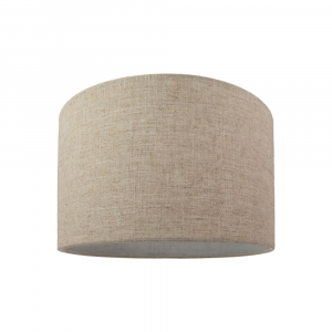 Contemporary and Stylish Natural Linen 10" Lamp Shade in Oatmeal - 30cm Diameter