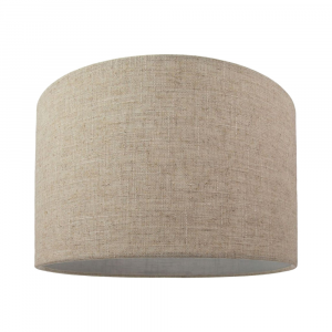 Contemporary and Stylish Natural Linen 14" Lamp Shade in Oatmeal - 35cm Diameter