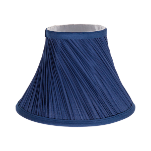 Traditional Swirl Designed 10" Empire Lamp Shade in Silky Navy Cotton Fabric