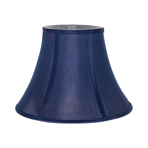 Traditional Empire Shaped 12 Inch Lamp Shade in Rich Silky Navy Cotton Fabric