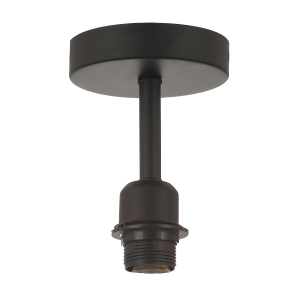 Traditional Matt Black Ceiling Light Fitting for Industrial Style Light Bulbs
