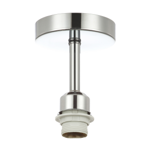 Polished Chrome Plated Ceiling Light Fitting for Industrial Style Light Bulbs