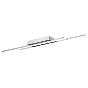 Modern LED Strip Ceiling Light Fitting in Polished Chrome Perfect for Kitchens