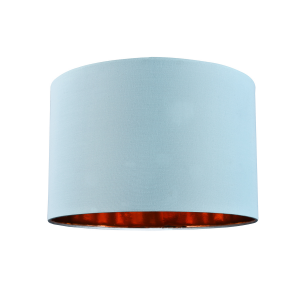 Contemporary Duck Egg Cotton 10" Table/Pendant Lampshade with Shiny Copper Inner