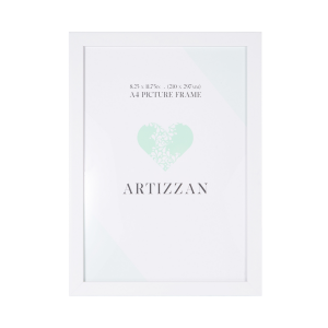 Modern and Chic Mat White Wood Effect A4 Certificate Frame for Wall or Table