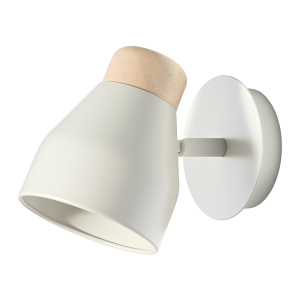 Contemporary Scandinavian Designed Wall Light Fitting in Pastel Muted Dove Grey